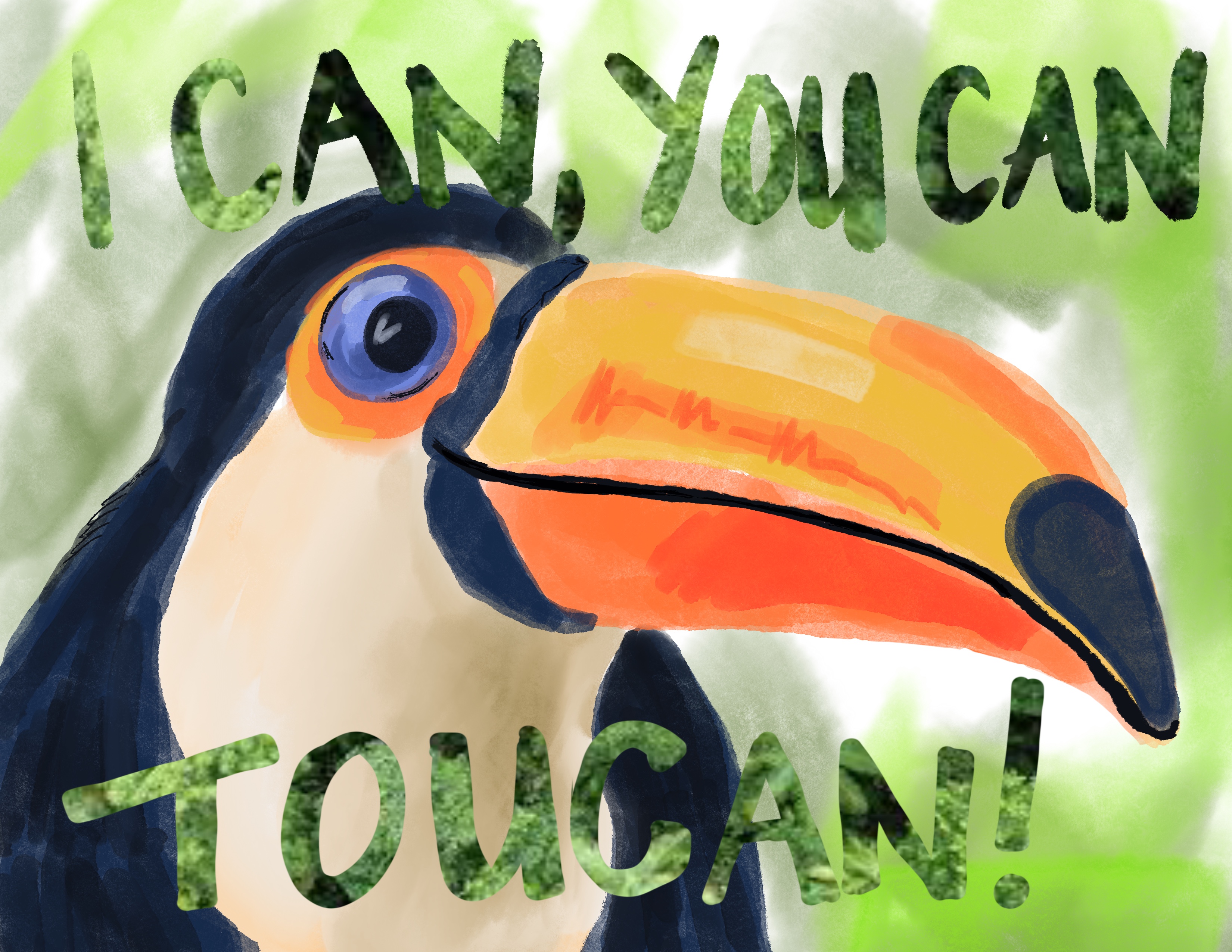 I Can, You Can…. Toucan!!!  - one side of a pared down emoji checking made for a post Covid limited contact classroom 