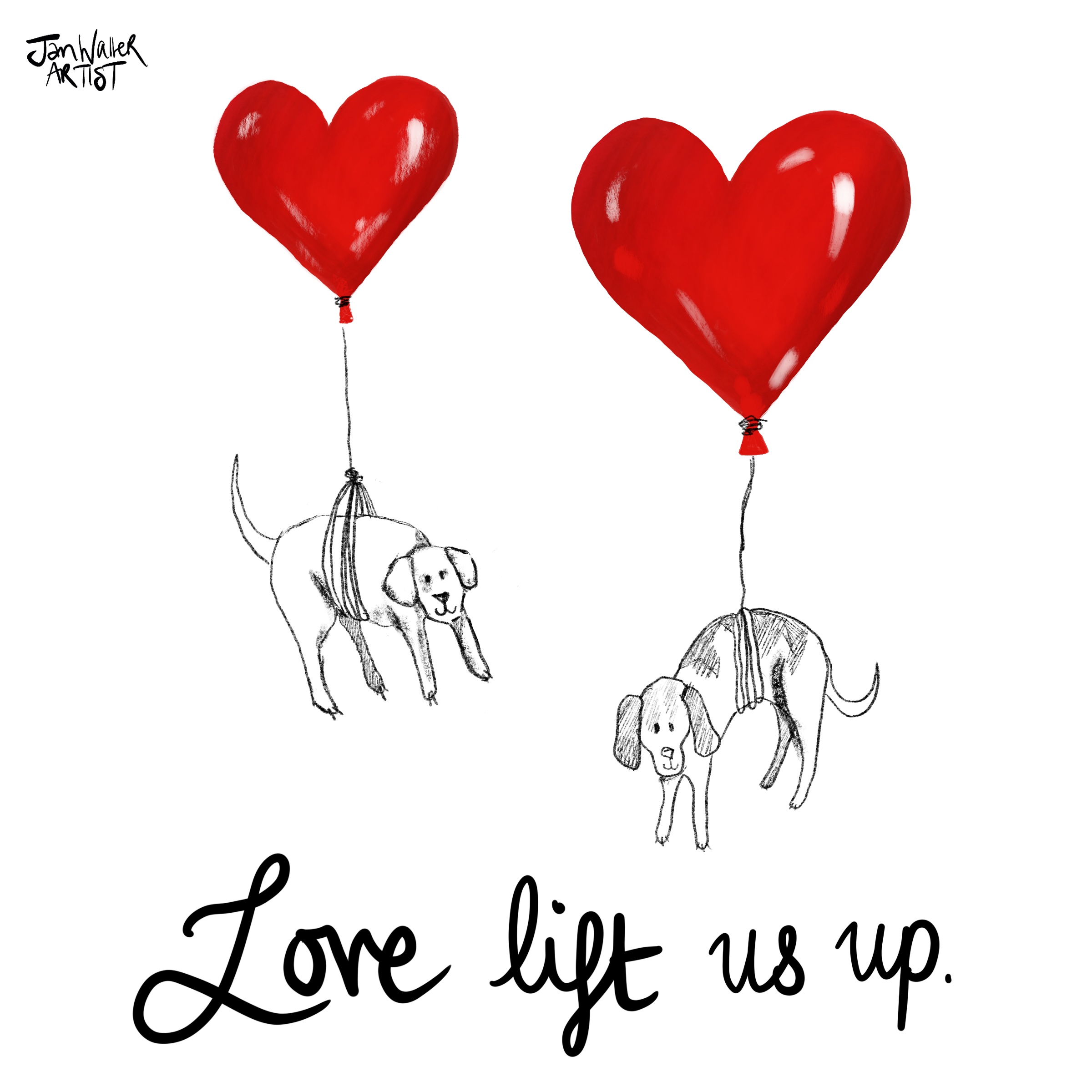 Love Lift Us Up card design 